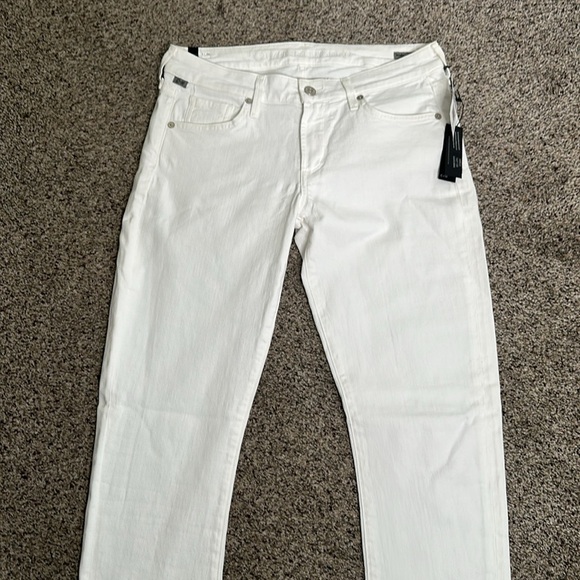 Citizens of humanity ARIELLE white med rise slim jeans size 28new - Picture 5 of 15
